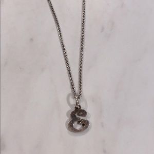 James Avery E Necklace